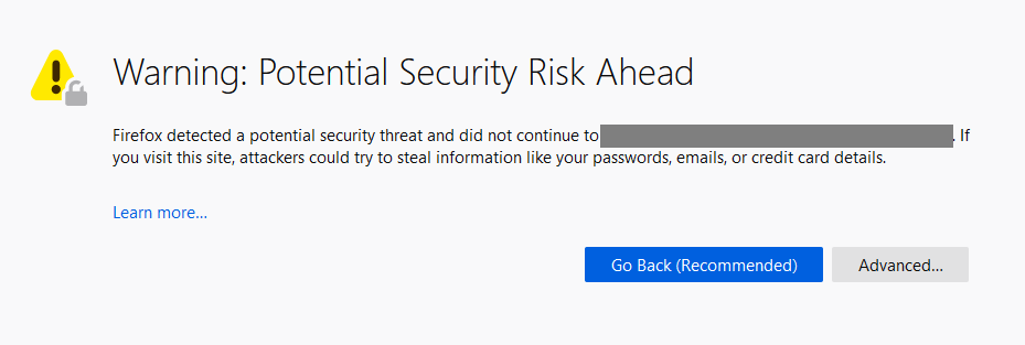 Potential security risk - Firefox on Windows/Linux